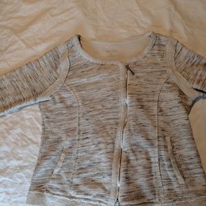 Grey Calvin Klein zip sweater